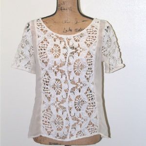 American Eagle sheer and knit top